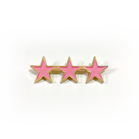 PINK PATCH PROJECT - ASSISTANT CHIEF STARS - PINK