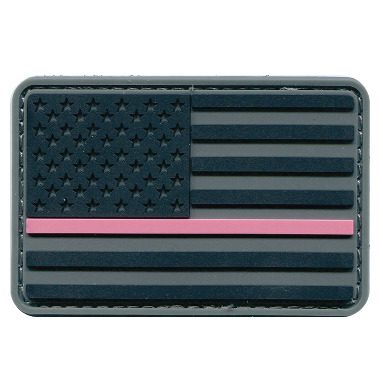 THE EMBLEM AUTHORITY - PINK PATCH PROJECT FLAG WITH PINK LINE PVC PATCH