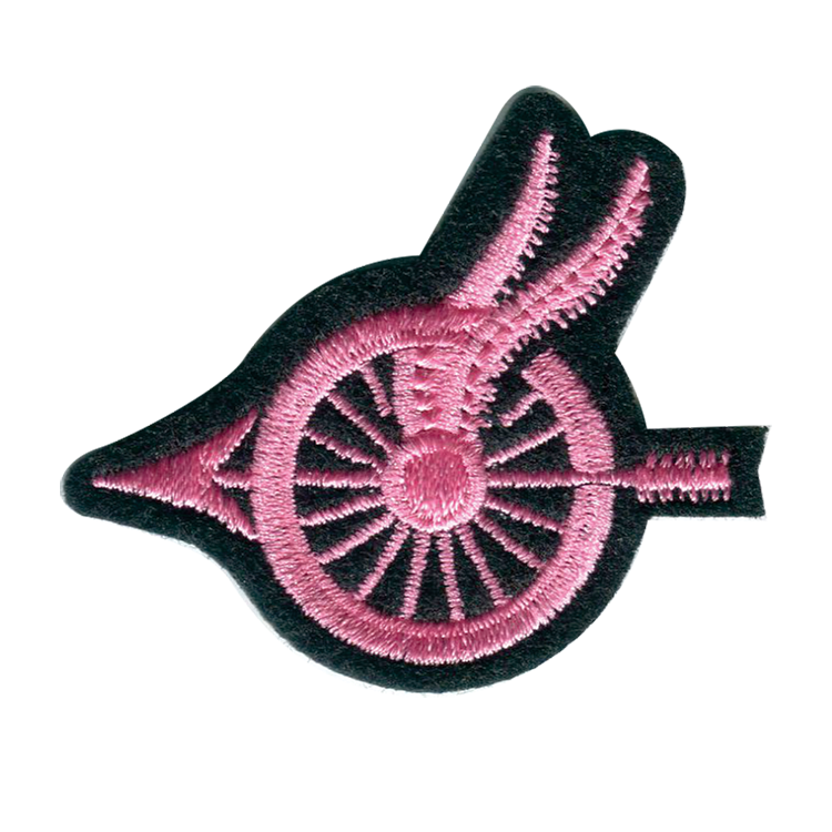 PINK PATCH PROJECT - WHEEL WITH WINGS - FACING LEFT