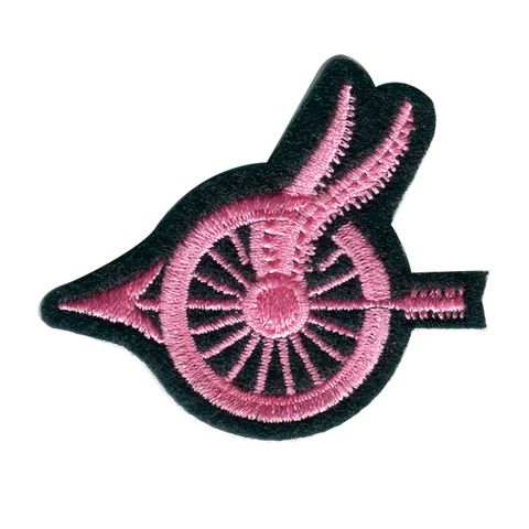 PINK PATCH PROJECT - WHEEL WITH WINGS - FACING LEFT